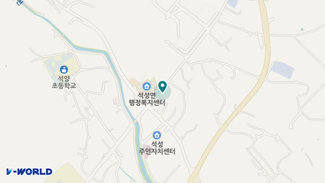 석성노인복지센터 위치 지도