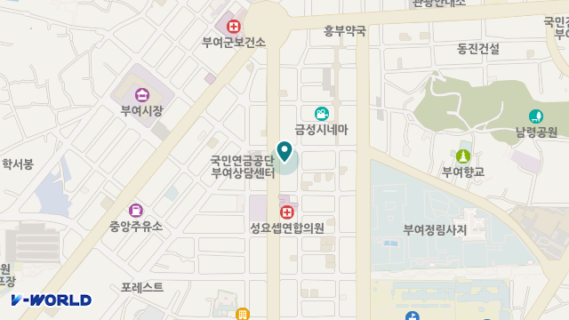 부여노인주간보호센터 위치 지도