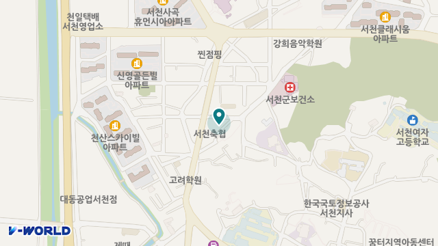 서천실버홈 위치 지도