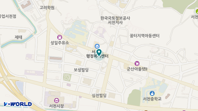 서천미소요양센터 위치 지도