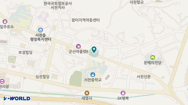 서천미소의료기 위치 지도