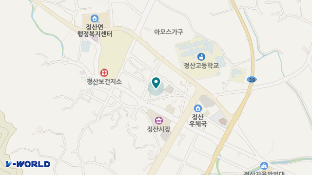 칠갑노인복지센터 위치 지도