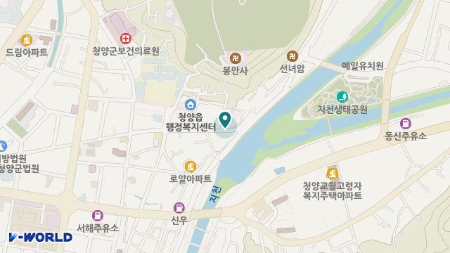 청양사랑요양센터 위치 지도