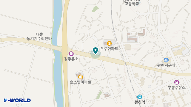 평지재가노인요양센터 위치 지도