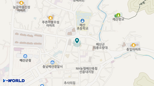예산노인복지센터 위치 지도