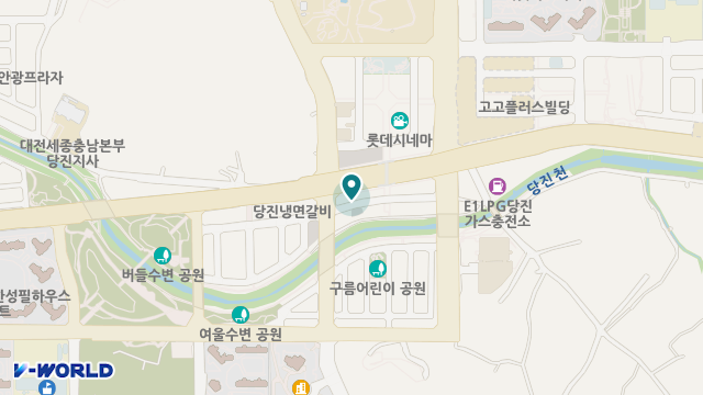 100세동안 의료기 위치 지도