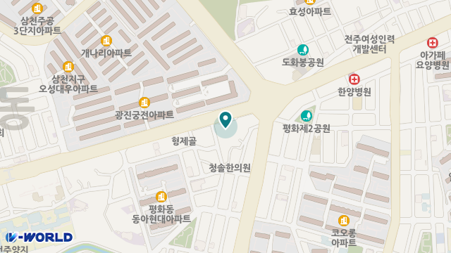 건강한마을노인복지센터 위치 지도