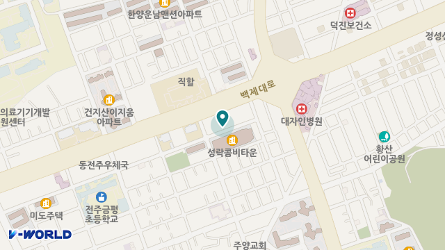 전북실버복지센터 위치 지도