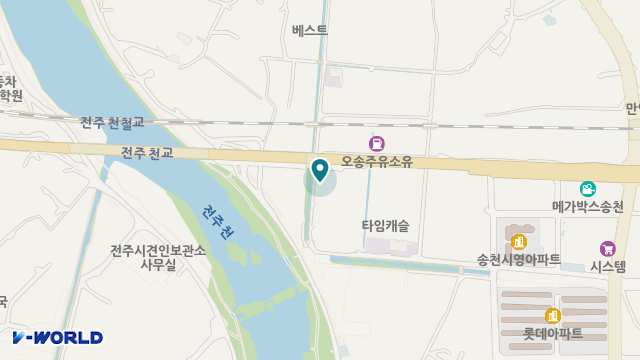 송천효드림복지센터 위치 지도