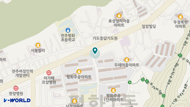 평화노인복지센터 위치 지도