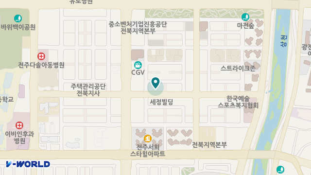 전주노인건강복지센터 위치 지도
