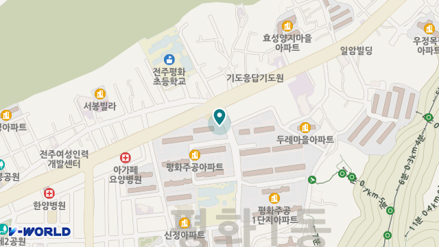 청춘주간보호센터 위치 지도