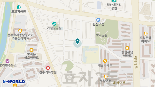 효자노인복지센터 위치 지도