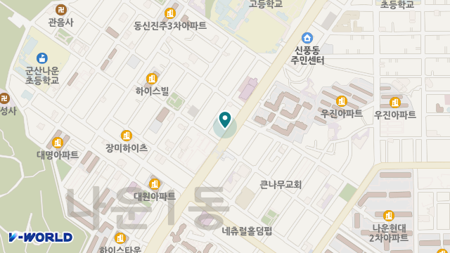 민들레노인복지센터 위치 지도