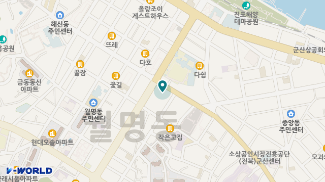 군산한마음노인복지센터 위치 지도