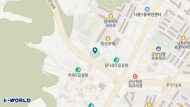 군산은파노인주간보호센터 위치 지도