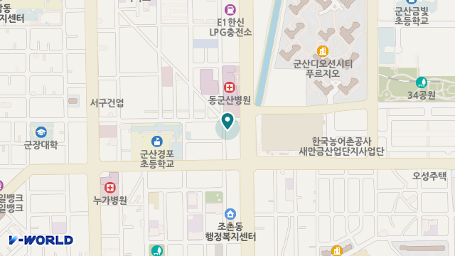 동군산의료기 위치 지도