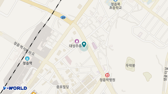 효자노인복지센터 위치 지도