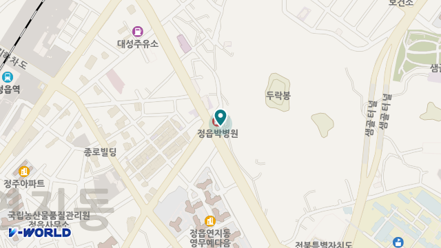 정읍노인요양복지센터 위치 지도