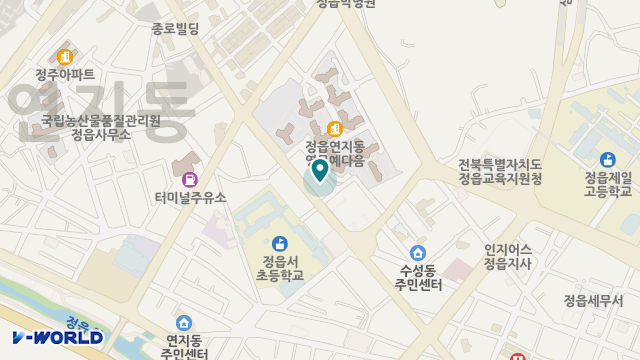 정읍하나로노인복지센터 위치 지도