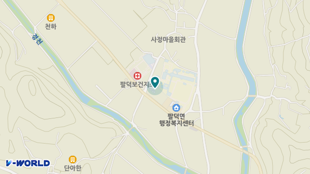 팔덕재가복지센터 위치 지도