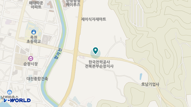 순창실버센터 위치 지도