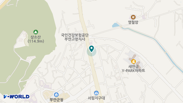 대백산재가센터 위치 지도
