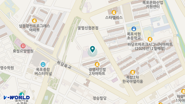 100세동안 목포점 위치 지도