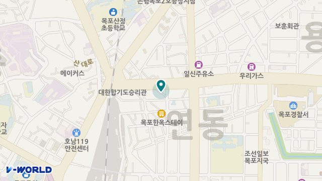 목포재가복지센터 위치 지도