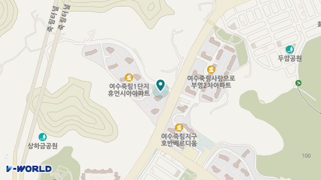 여수큰사랑노인복지센터 위치 지도