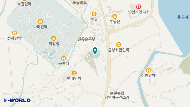 낙안생수노인복지센터 위치 지도