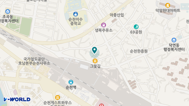 순천노인복지센터 위치 지도