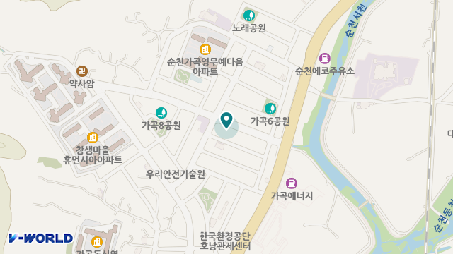한광메디칼순천점 위치 지도