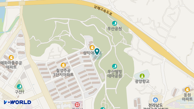광양노인장기요양센터 위치 지도