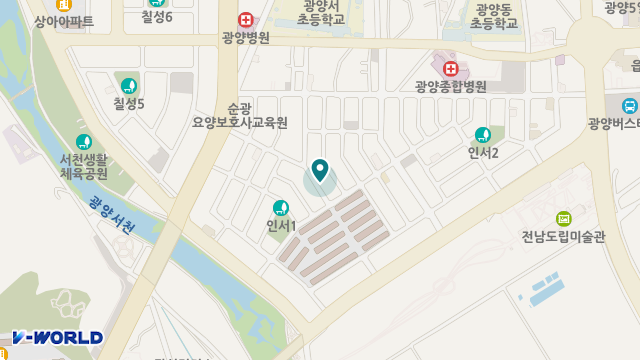 광양중앙요양센터 위치 지도