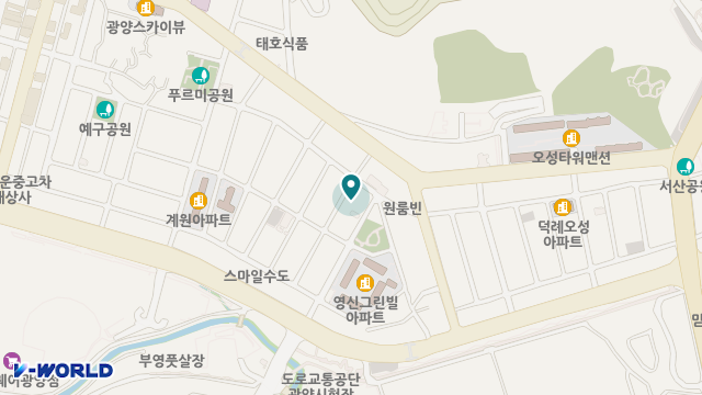 광양참사랑노인복지센터 위치 지도