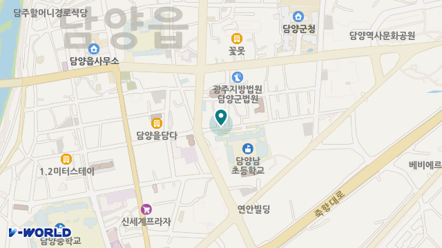 담양노인복지센터 위치 지도