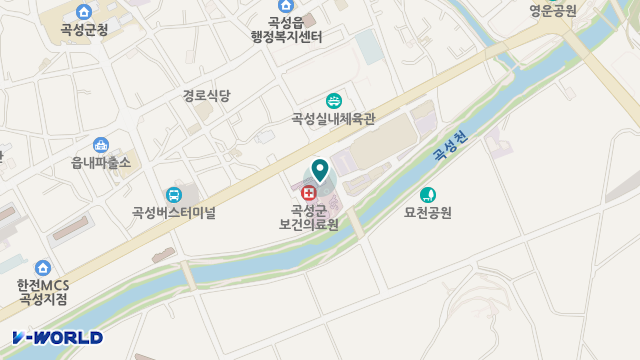 곡성군보건의료원 위치 지도