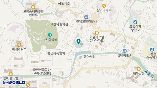 고흥노인복지센터 위치 지도