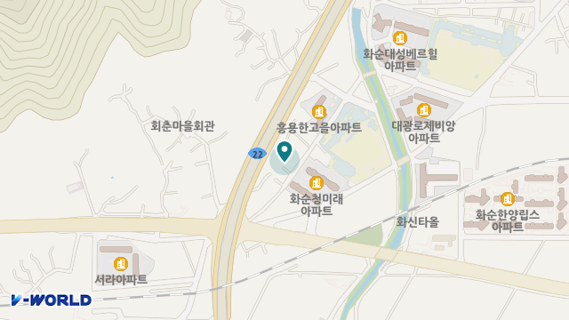 화순사랑복지센터 위치 지도