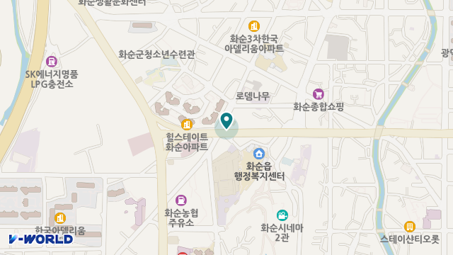 화순노인재가복지센터 위치 지도