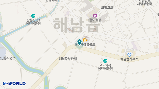 해남의료기복지센타 위치 지도