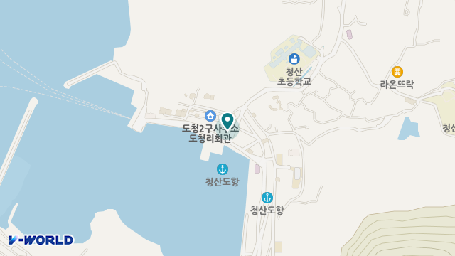 청산농협재가복지센터 위치 지도