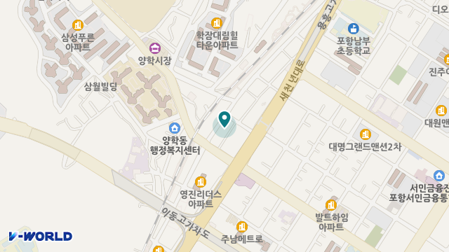 포항시민복지센터 위치 지도