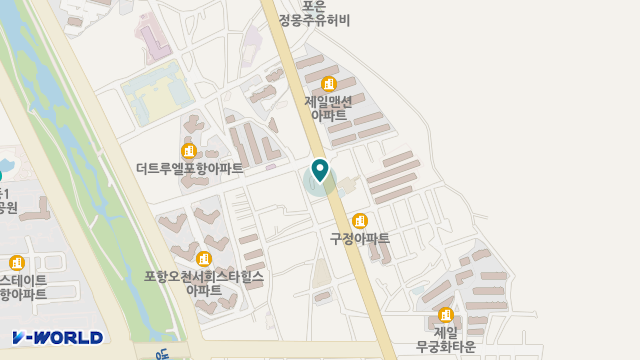 포항노인전문재가센터 위치 지도