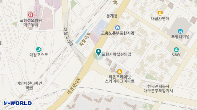 가람재가노인복지센터 위치 지도
