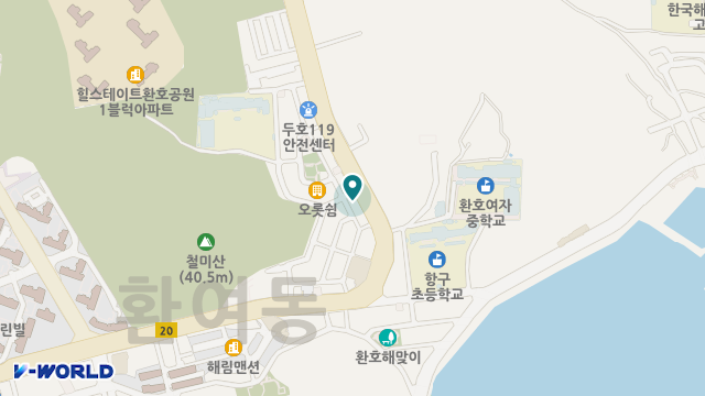 한울재가복지센터 위치 지도
