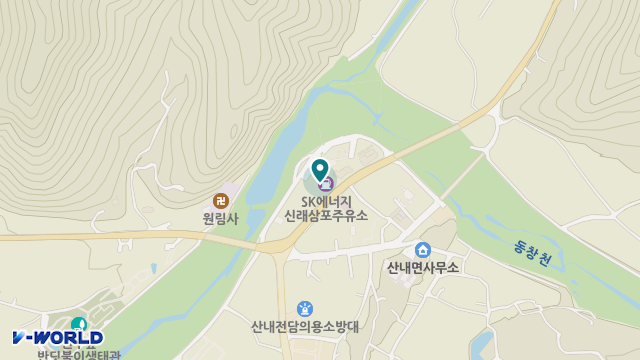 산내노인복지센터 위치 지도