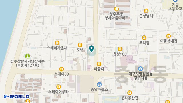 경주어르신종합돌봄센터 위치 지도