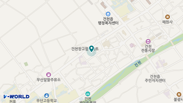 건천노인복지센터 위치 지도